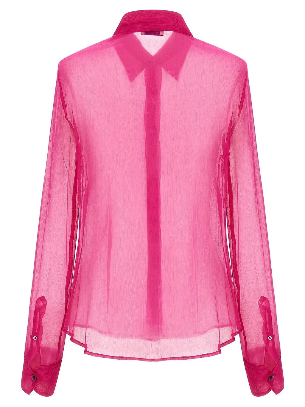 Dries Van Noten Cloudy Sheer Button-Up Shirt