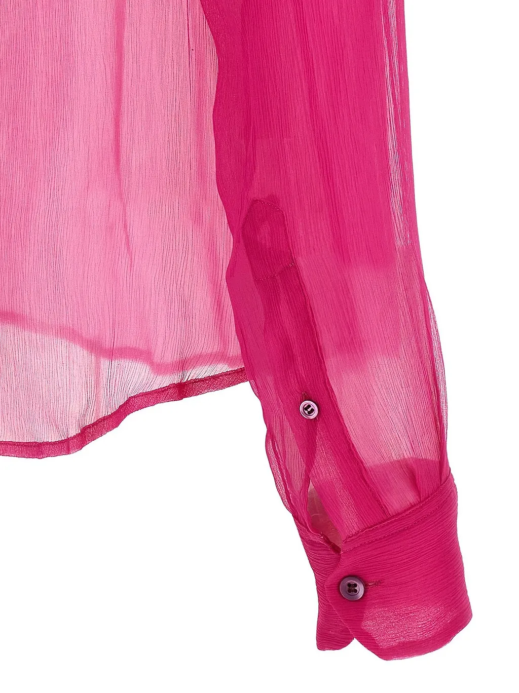 Dries Van Noten Cloudy Sheer Button-Up Shirt