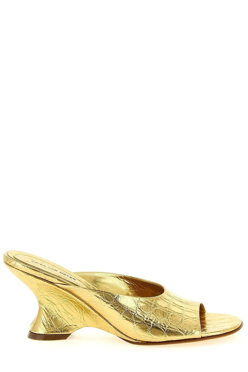 Dries Van Noten Curved Wedge Mules