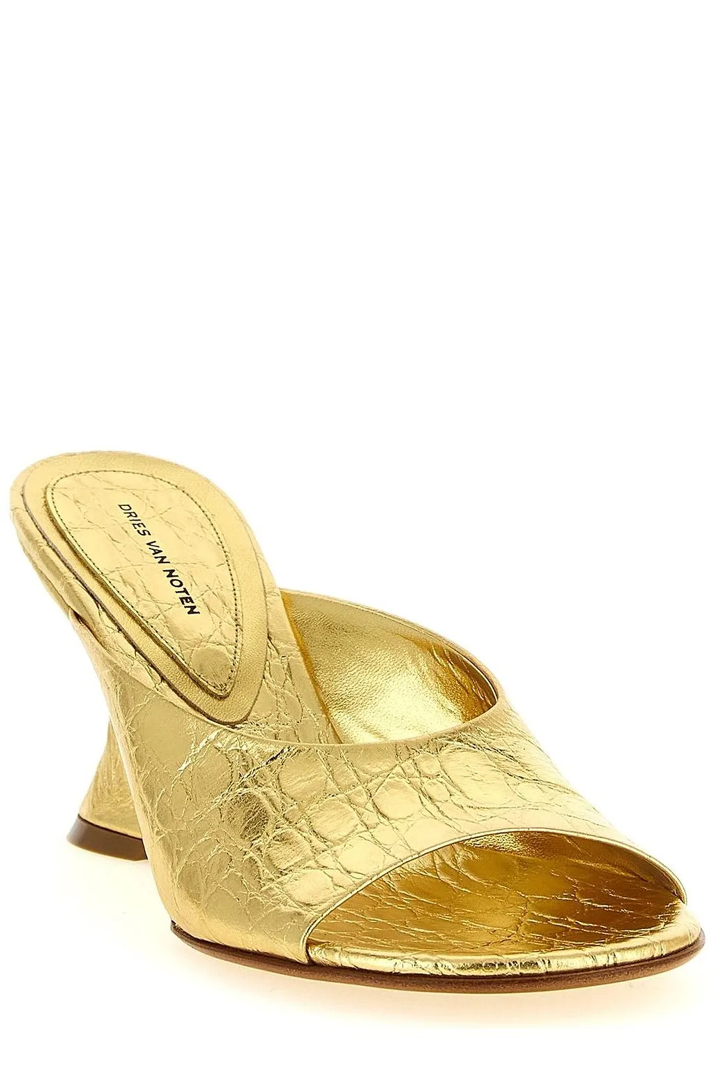 Dries Van Noten Curved Wedge Mules