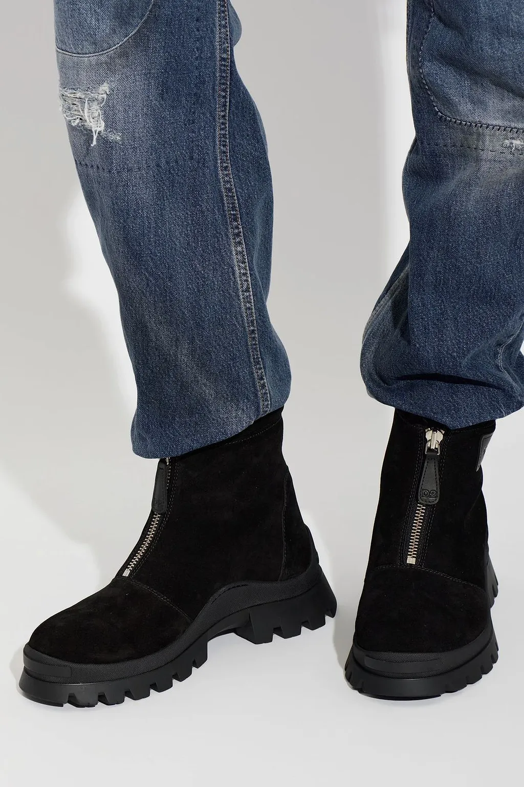 Dsquared2 Front-Zip Ankle Boots