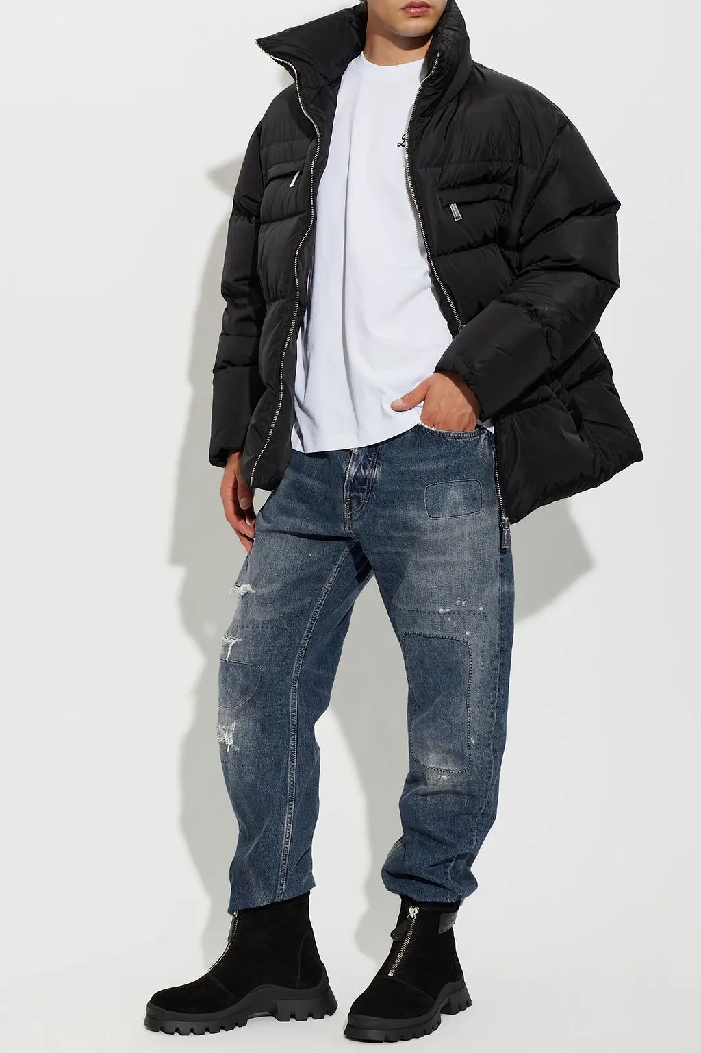 Dsquared2 Front-Zip Ankle Boots