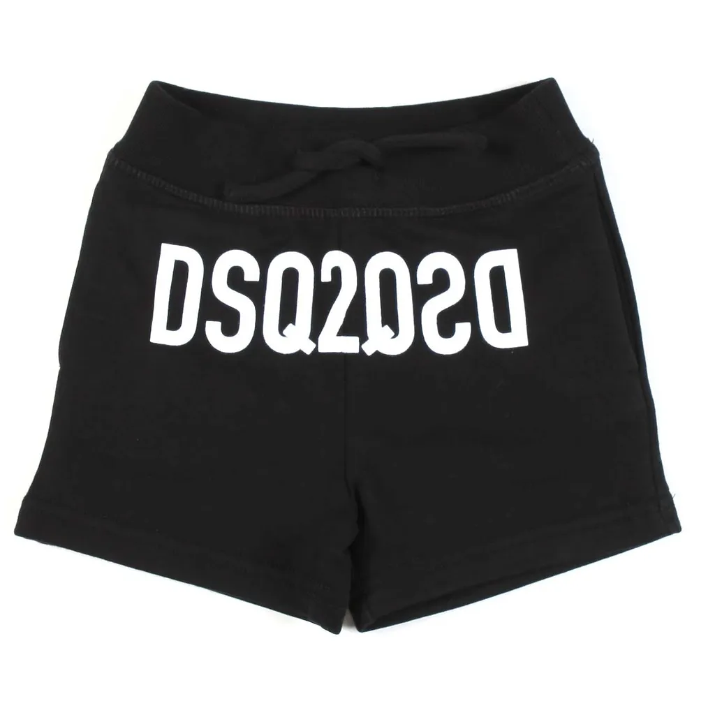 Dsquared2 Kids Logo Printed Drawstring Waist Shorts