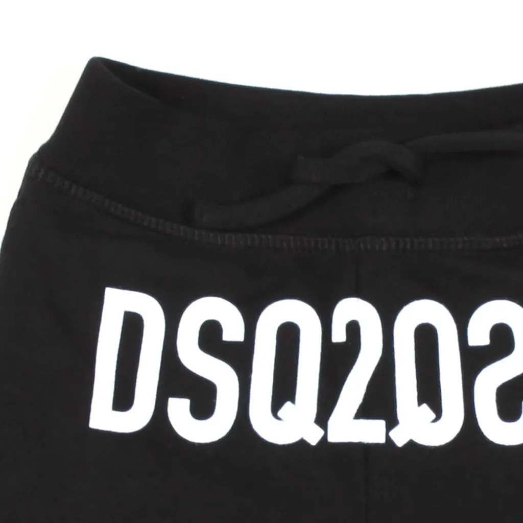 Dsquared2 Kids Logo Printed Drawstring Waist Shorts