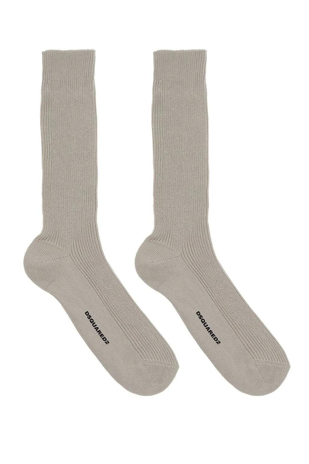 Dsquared2 Logo Printed Ribbed Socks