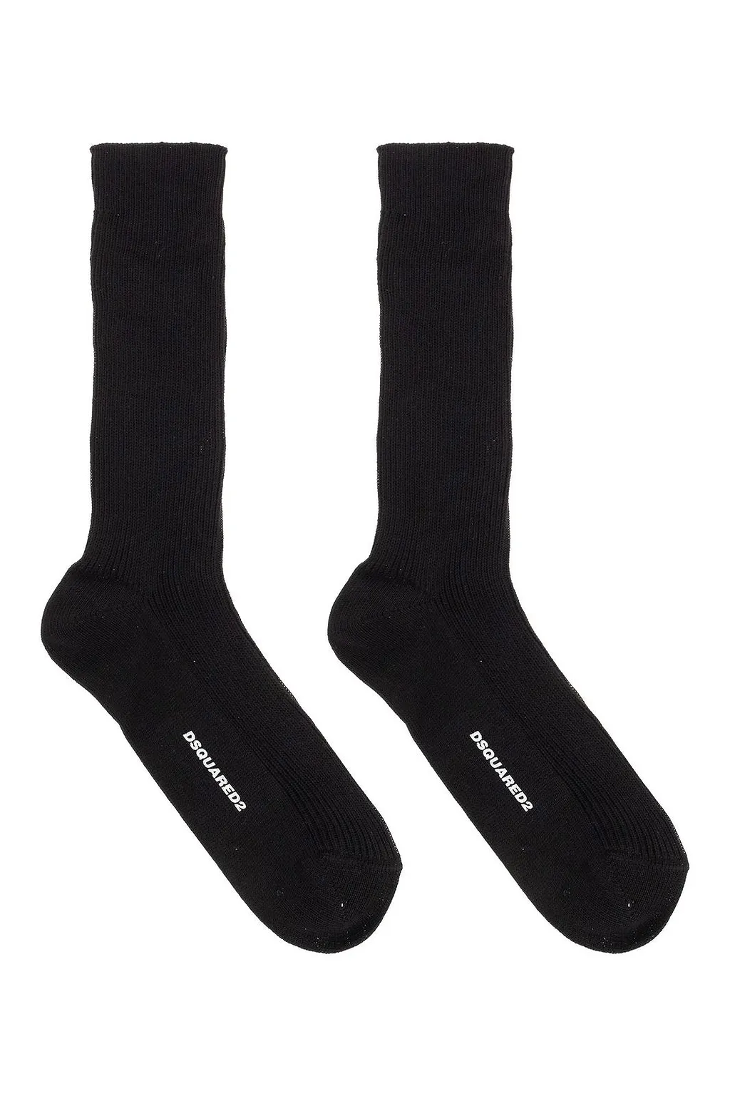 Dsquared2 Logo Printed Ribbed Socks