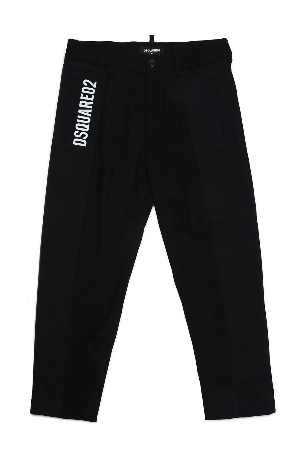 Dsquared2 Kids Logo Printed Straight Leg Trousers