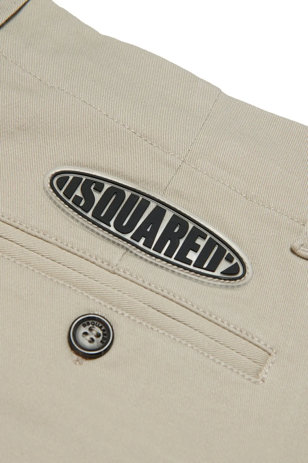 Dsquared2 Kids Button Detailed Logo Patch Shorts