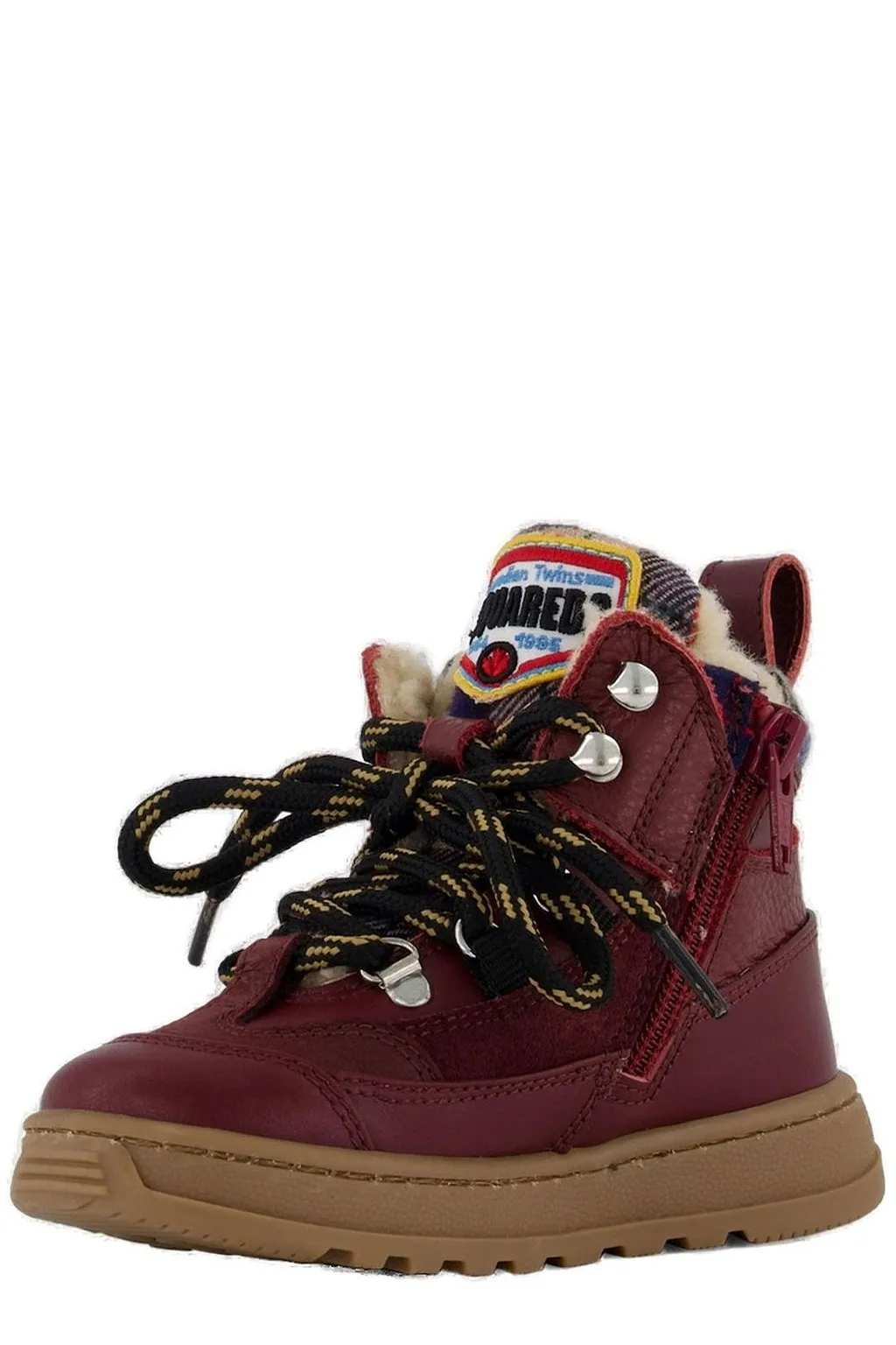 Dsquared2 Kids Panelled Lace-Up Boots