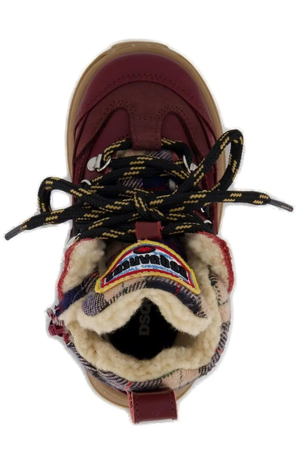 Dsquared2 Kids Panelled Lace-Up Boots