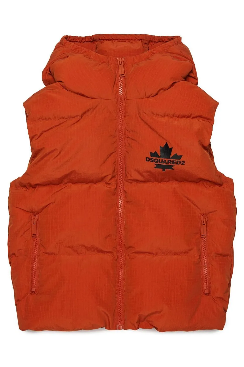 Dsquared2 Kids Quilted Hooded Gilet