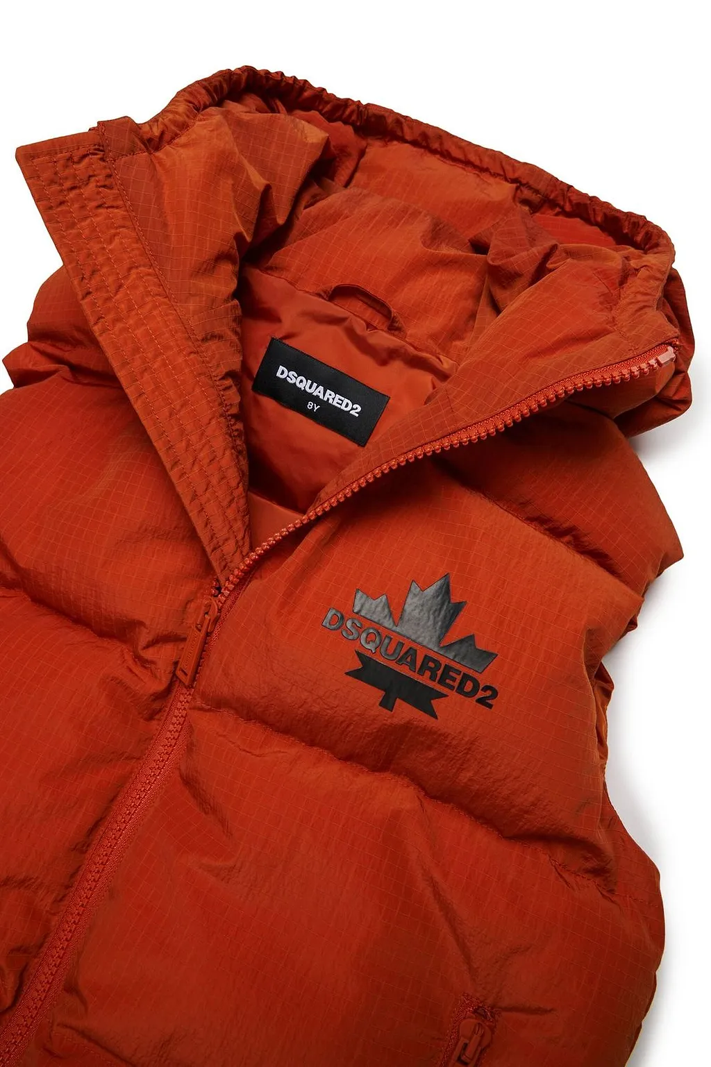 Dsquared2 Kids Quilted Hooded Gilet