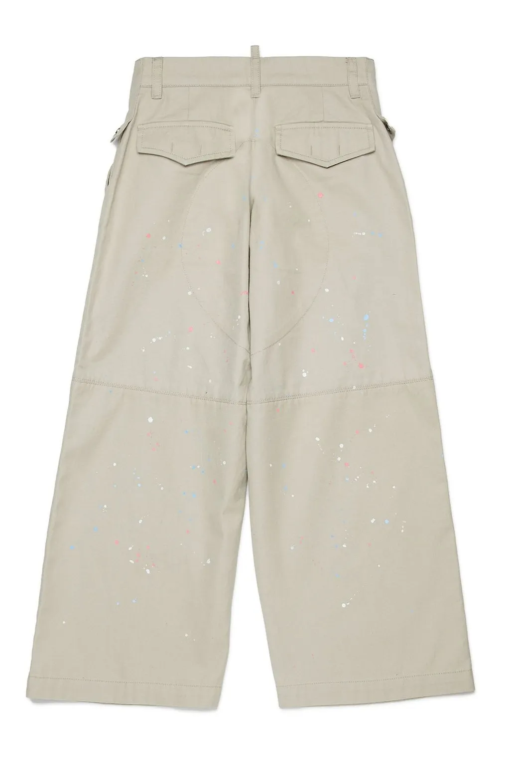 Dsquared2 Kids Splatter-Detailed Logo Patch Casual Trousers