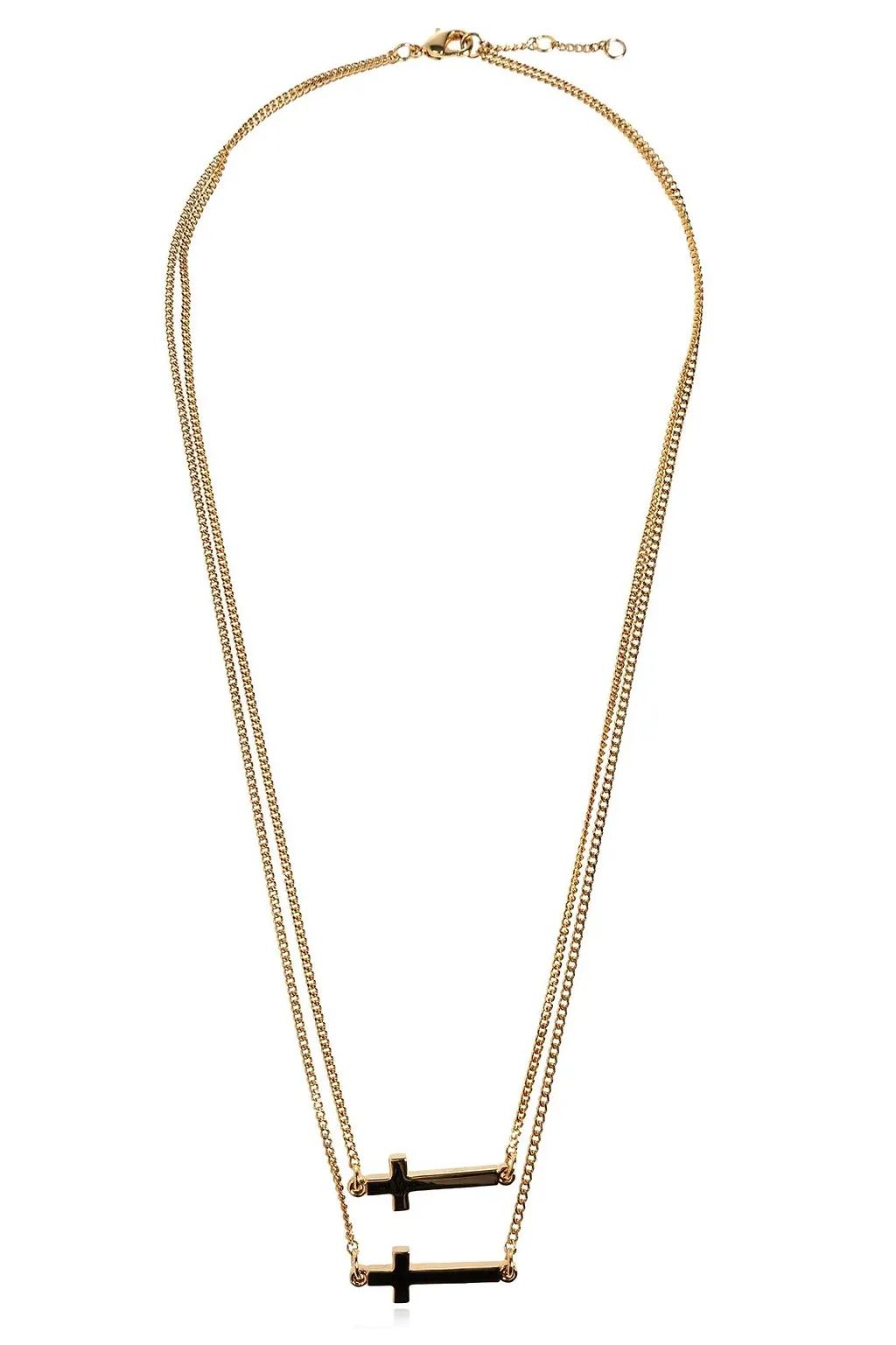 Dsquared2 Layered Cross Pendant Necklace