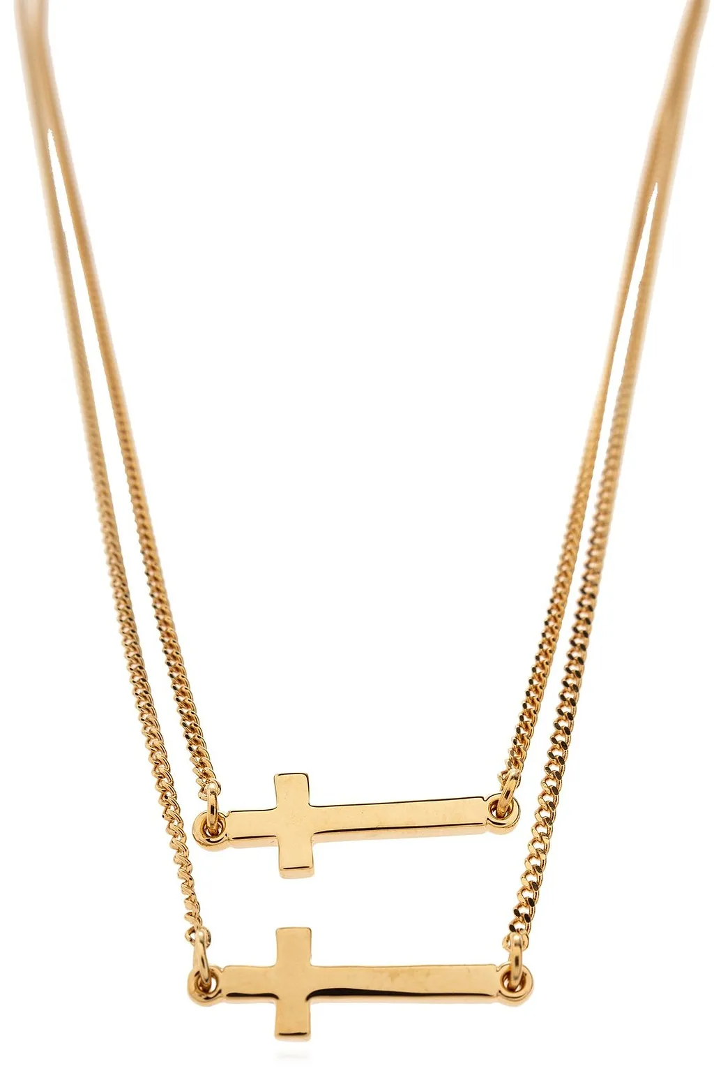 Dsquared2 Layered Cross Pendant Necklace