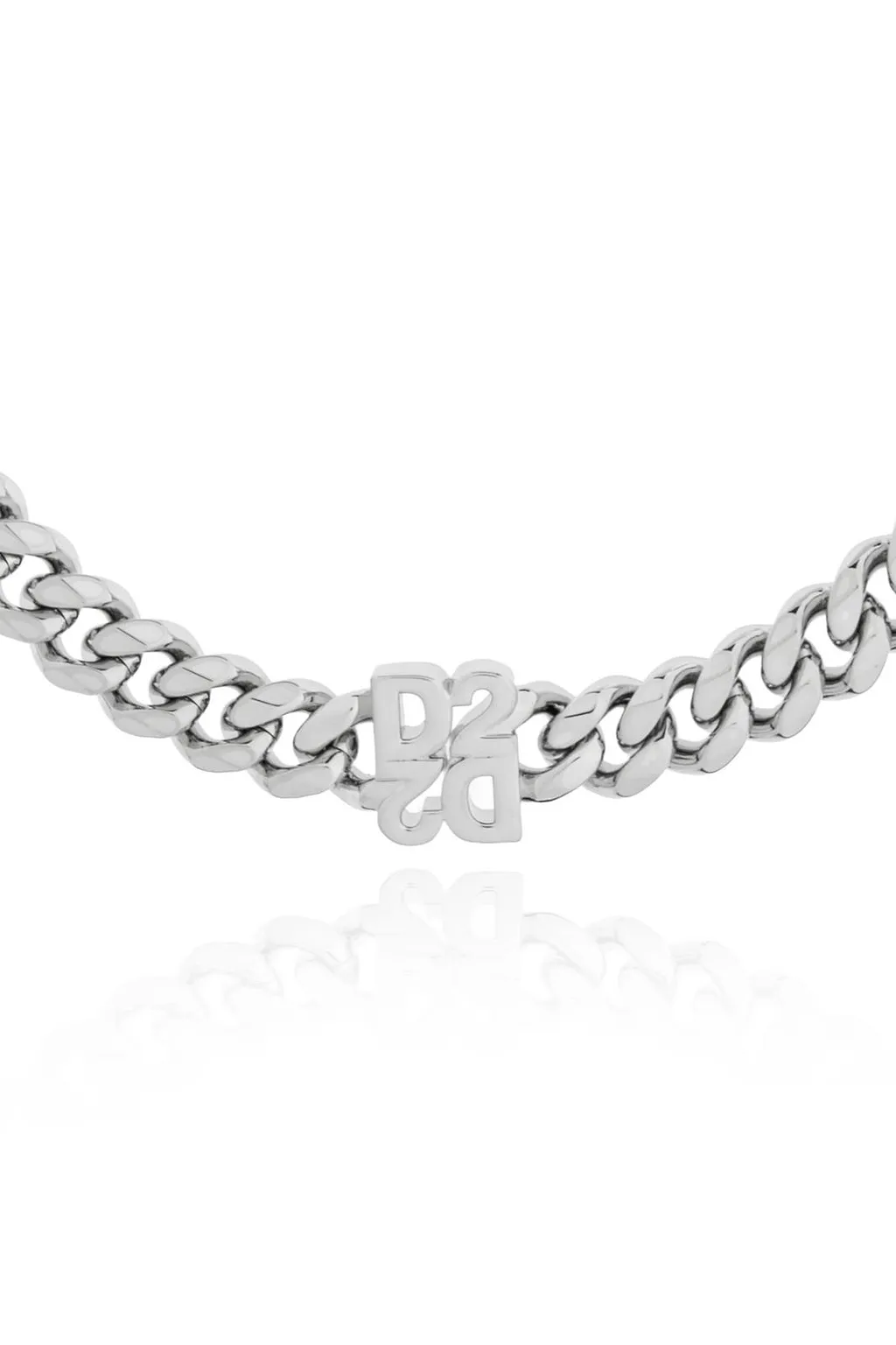 Logo Curb Chain Necklace