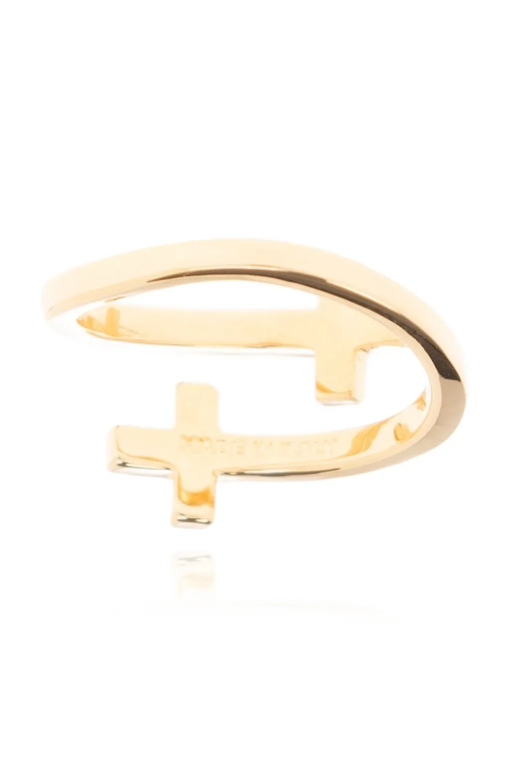 Dsquared2 Logo Debossed Cross Ring