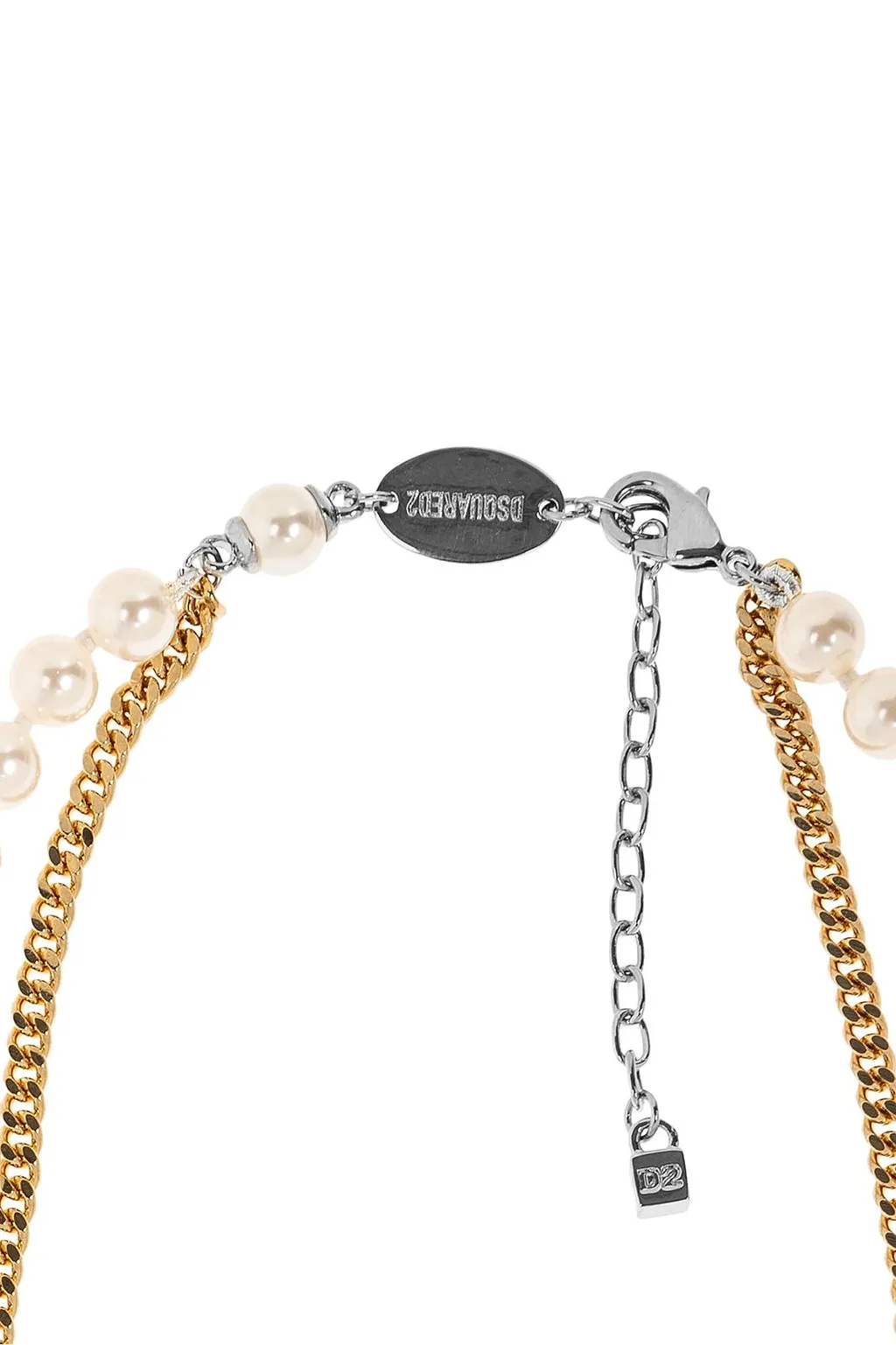 Dsquared2 Logo Detail Layered Necklace