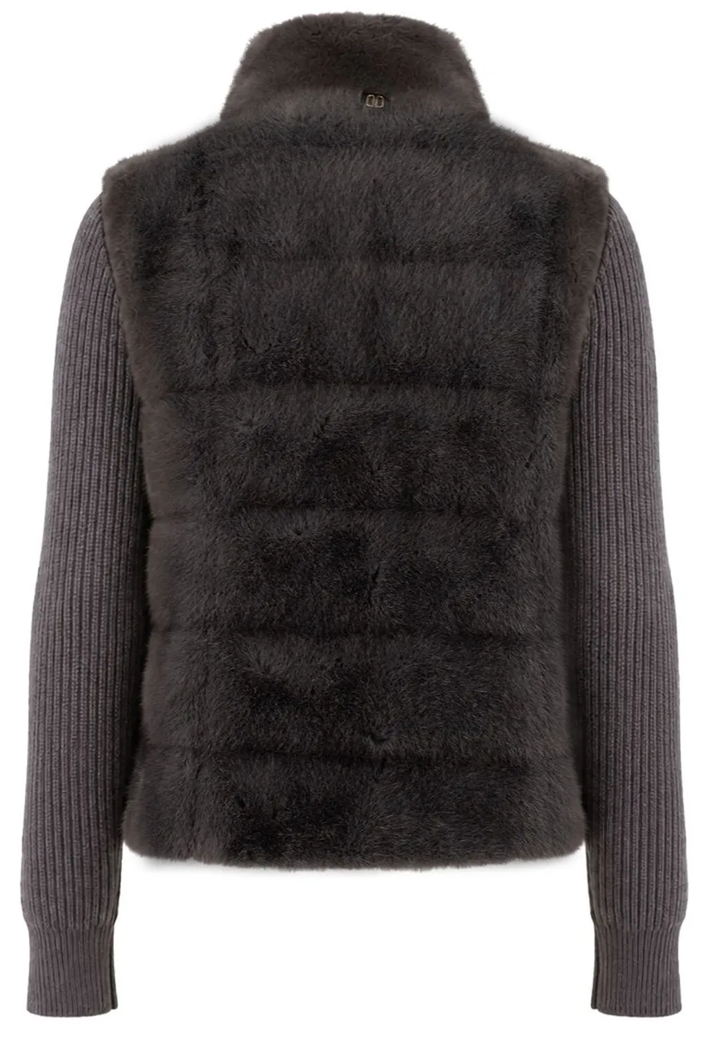 Duno Quilted Faux Fur Panel Jacket