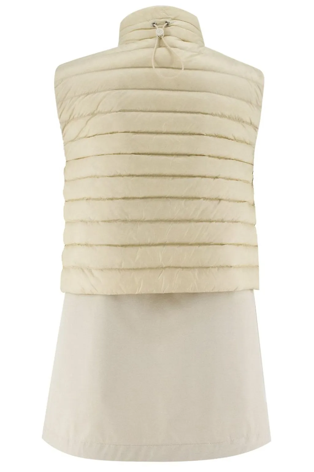 Duno Stand Up Collar Quilted Oversized Waistcoat