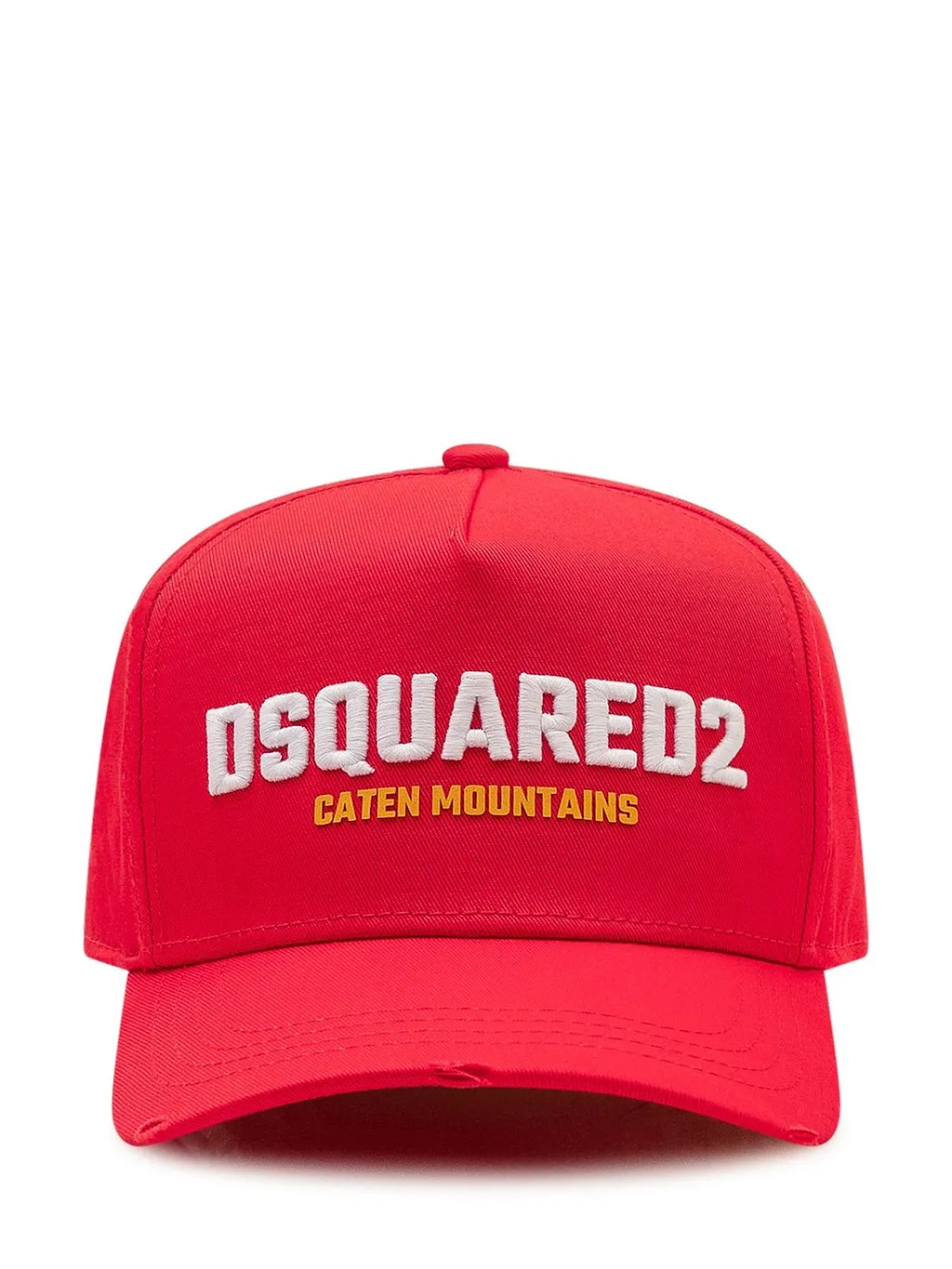 Dsquared2 Logo Embroidered Distressed Baseball Hat