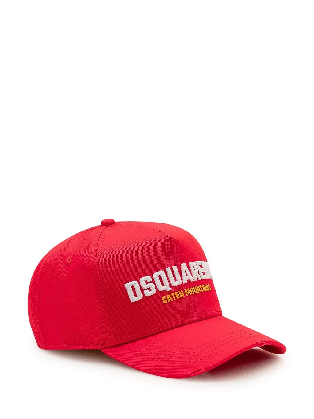 Dsquared2 Logo Embroidered Distressed Baseball Hat