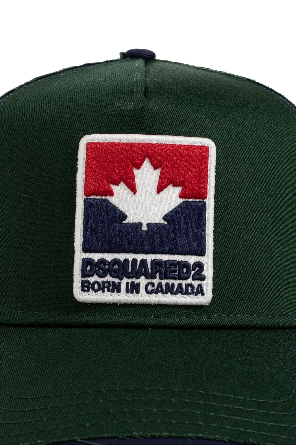 Dsquared2 Logo Embroidered Distressed Baseball Cap