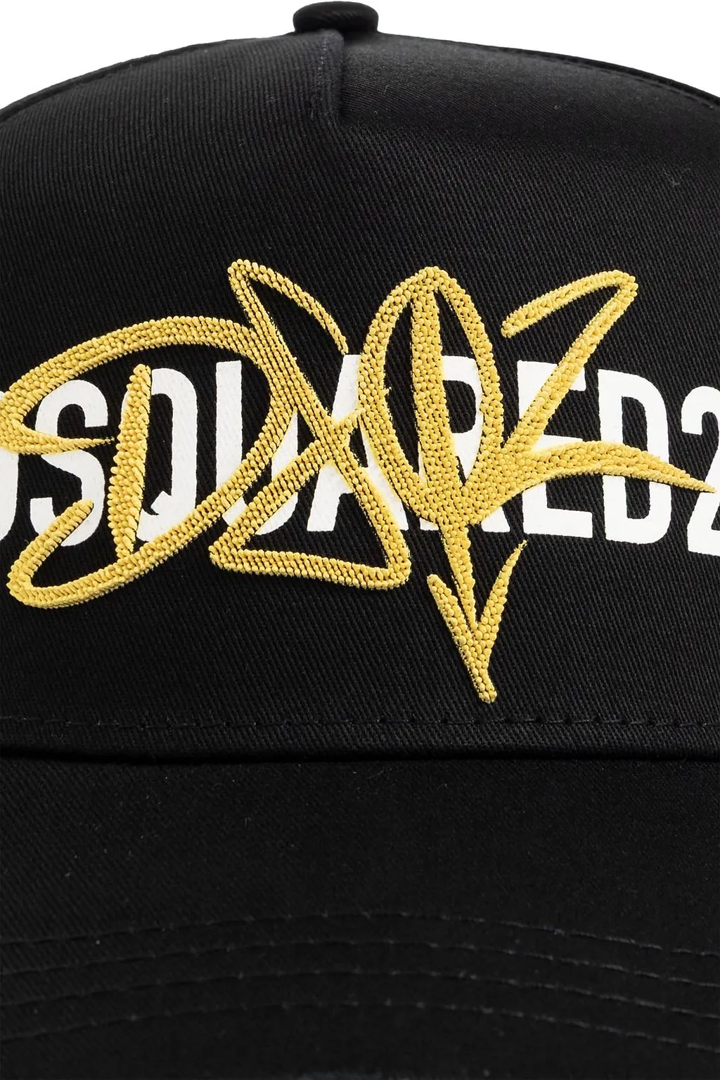 Dsquared2 Logo Embroidered Distressed Baseball Cap