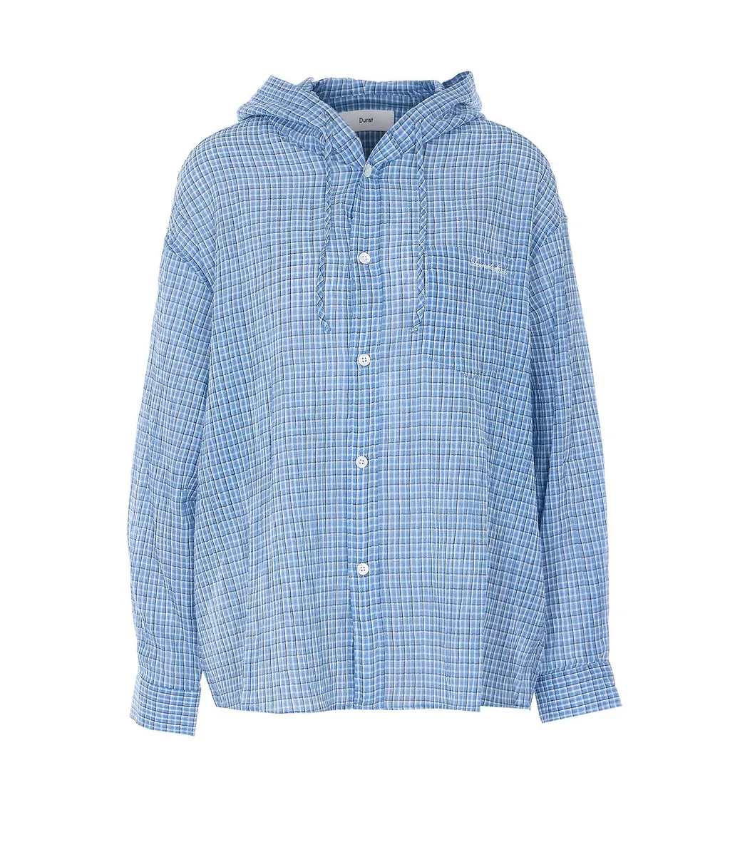 Dunst Hooded Check Shirt
