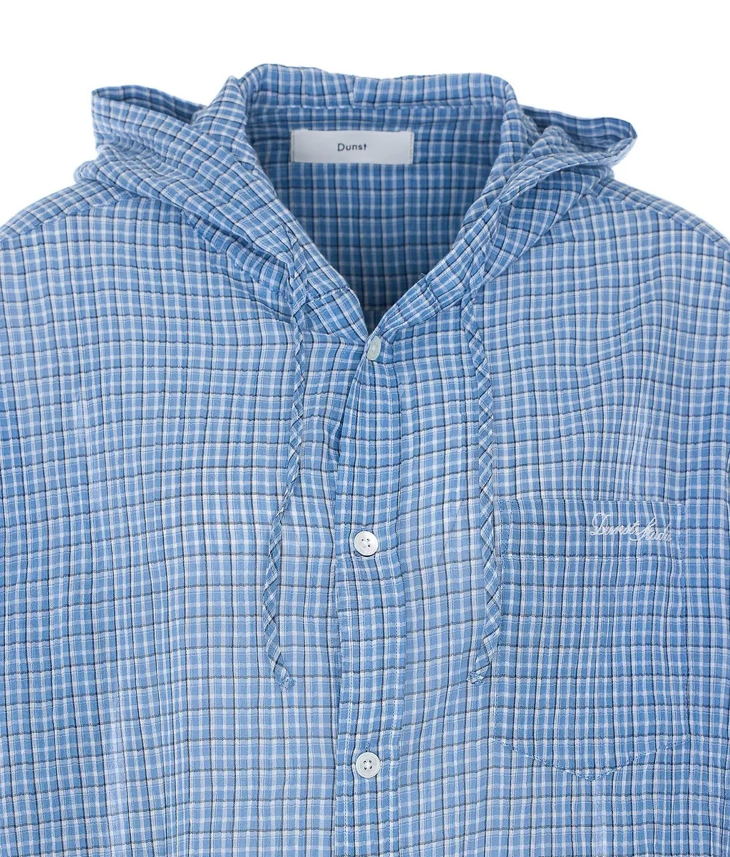 Dunst Hooded Check Shirt