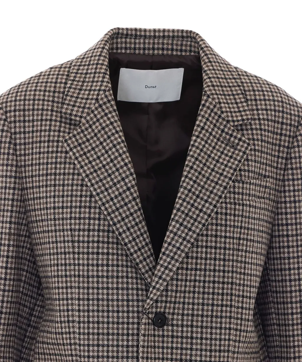 Lily Checked Single-Breasted Blazer