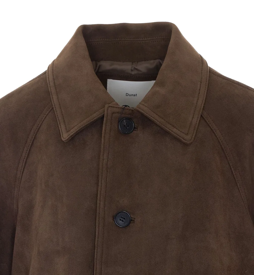 Lily Suede Button-Up Jacket