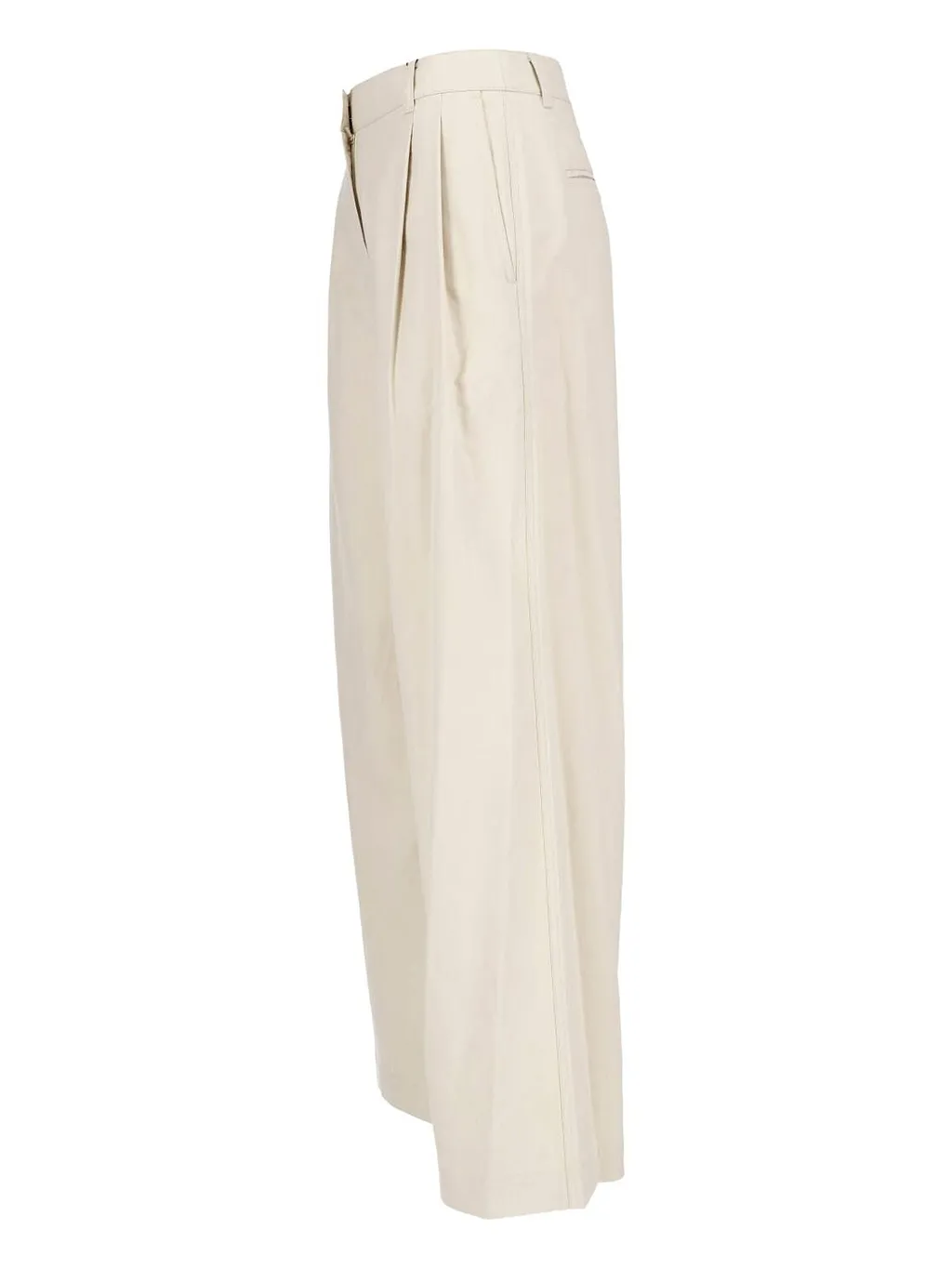 Pleated Wide-Leg Pants