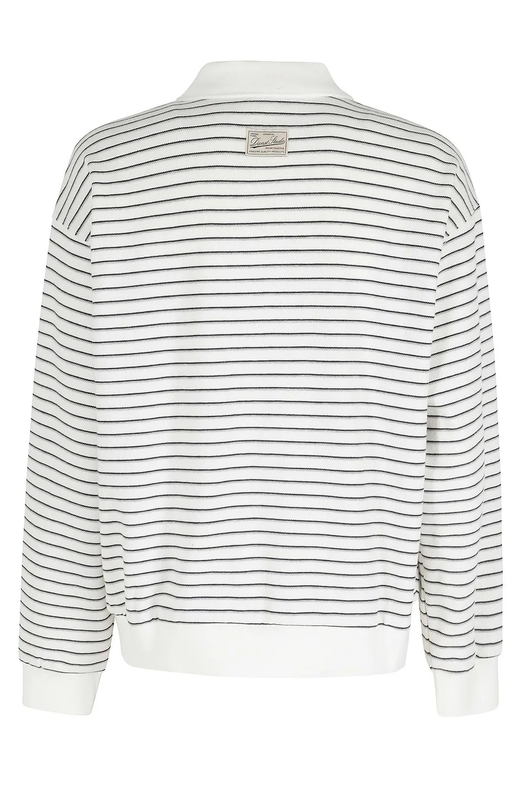 Dunst Striped Collared Polo Top