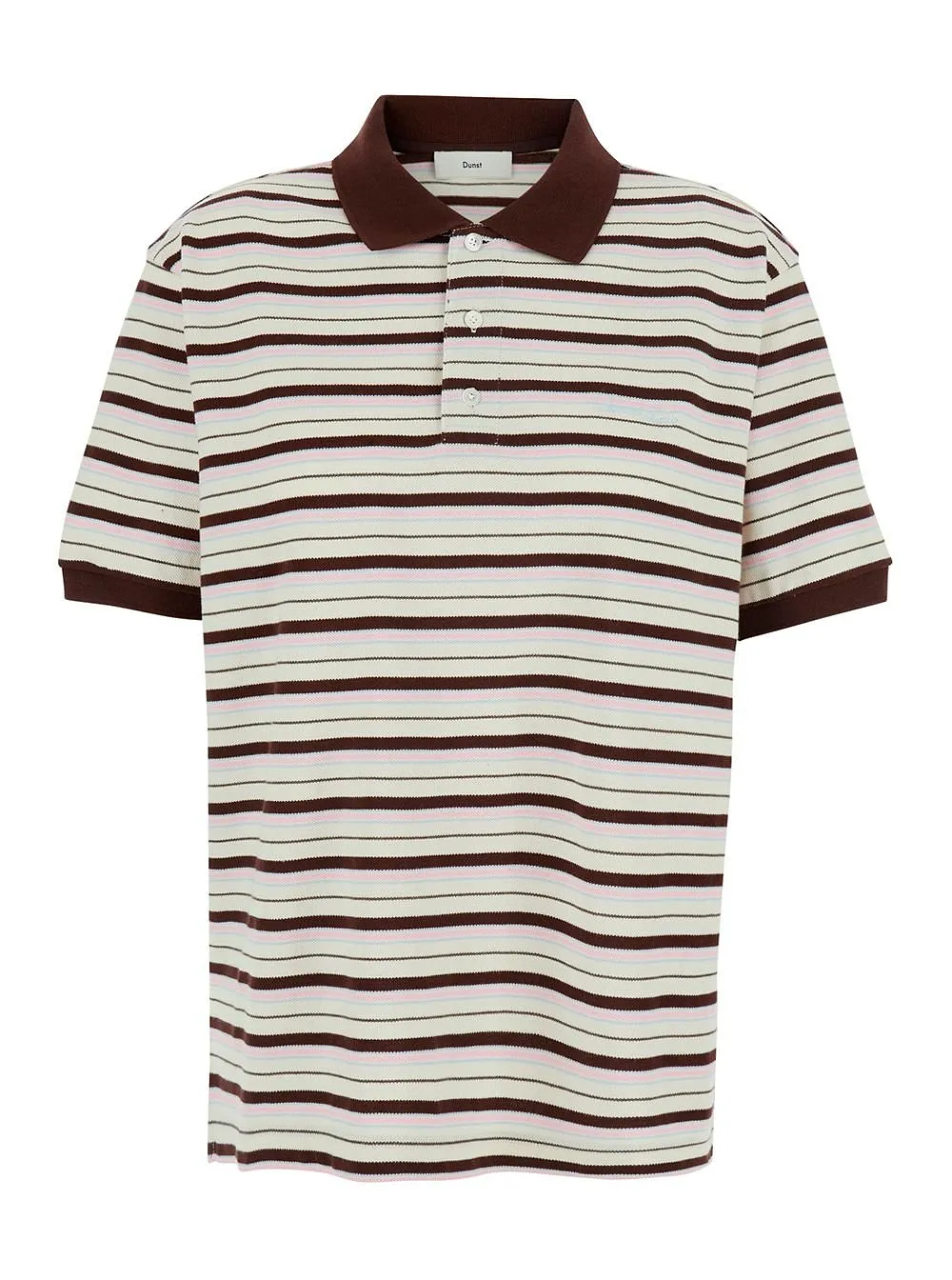Dunst Striped Logo Polo Shirt