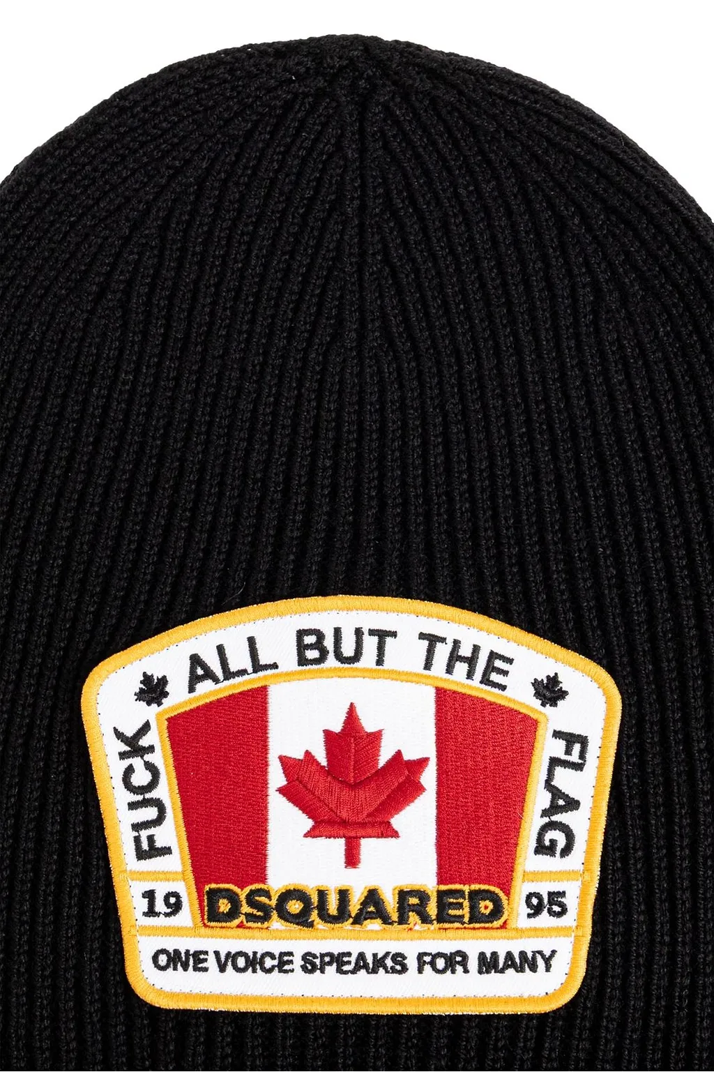 Dsquared2 Logo Patch Beanie Hat