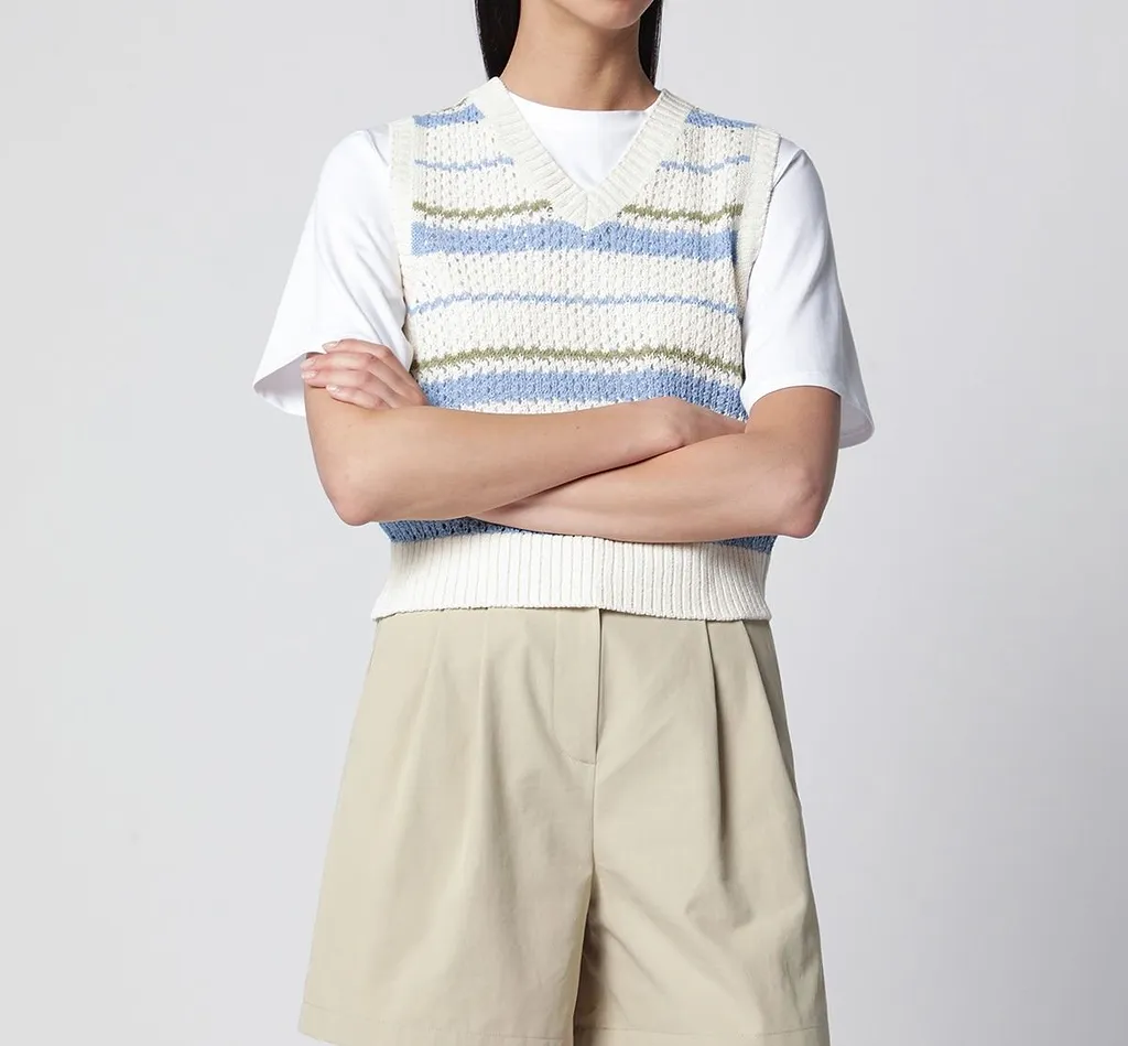 Dunst Textured Stripe Knitted Sweater