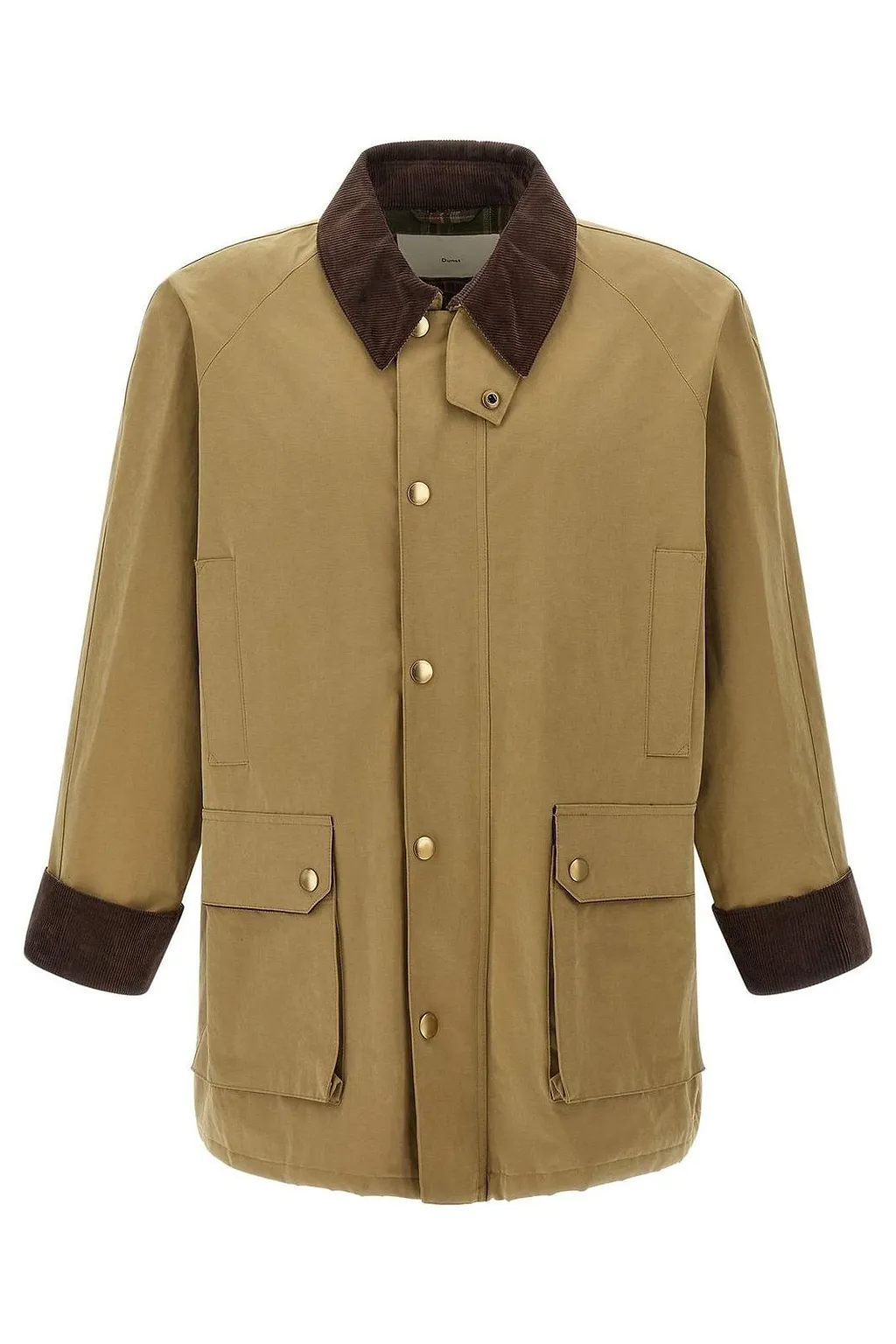 Dunst Waxed Corduroy-Trim Jacket
