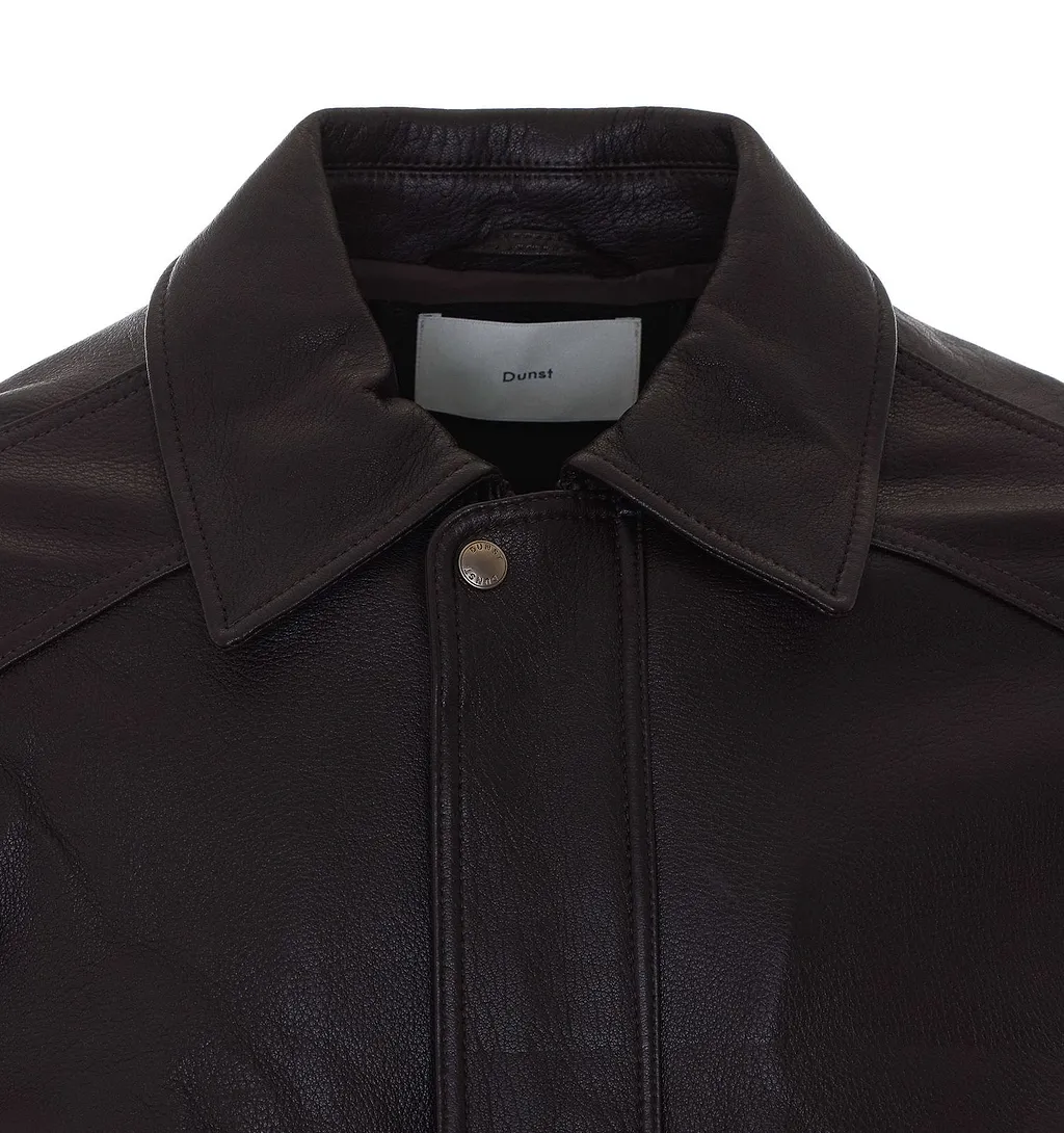 Dunst Zip-Front Leather Jacket