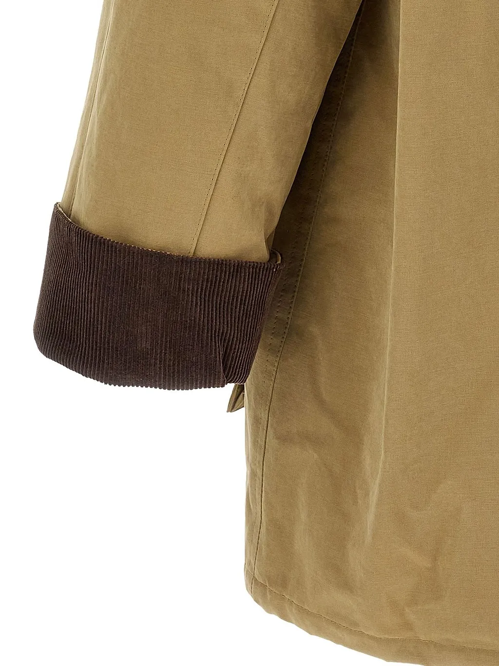 Dunst Waxed Corduroy-Trim Jacket