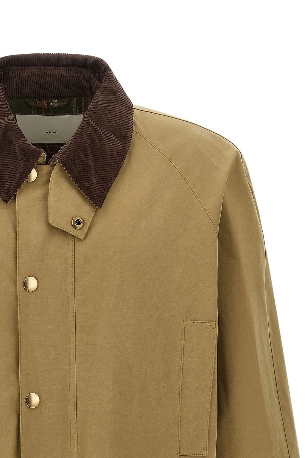 Dunst Waxed Corduroy-Trim Jacket