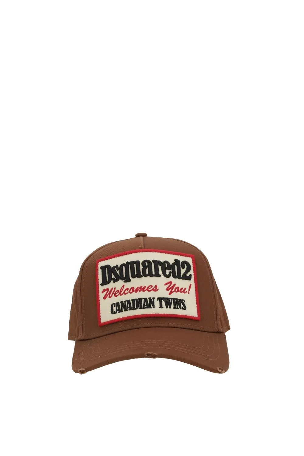 Dsquared2 Logo-Patch Distressed Baseball Cap