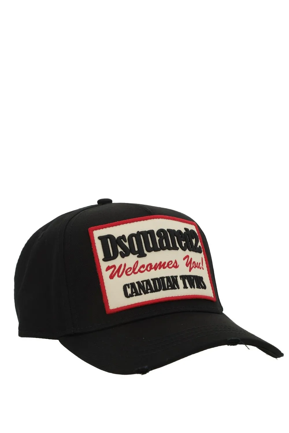 Dsquared2 Logo-Patch Distressed Baseball Cap