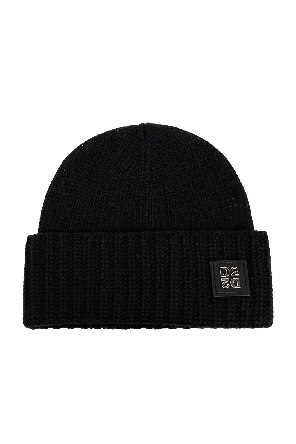 Dsquared2 Logo Patch Ribbed Hat