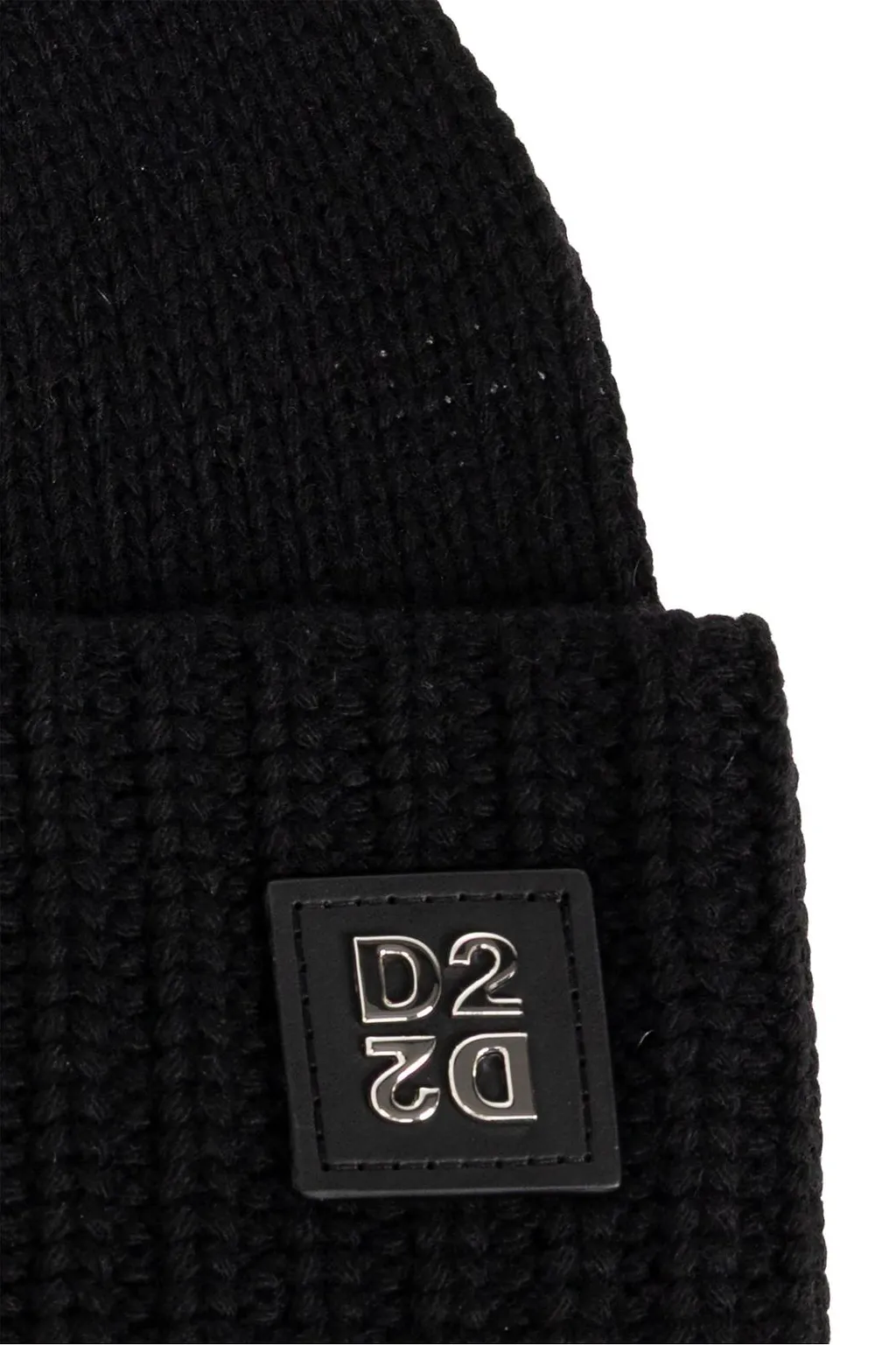 Dsquared2 Logo Patch Ribbed Hat