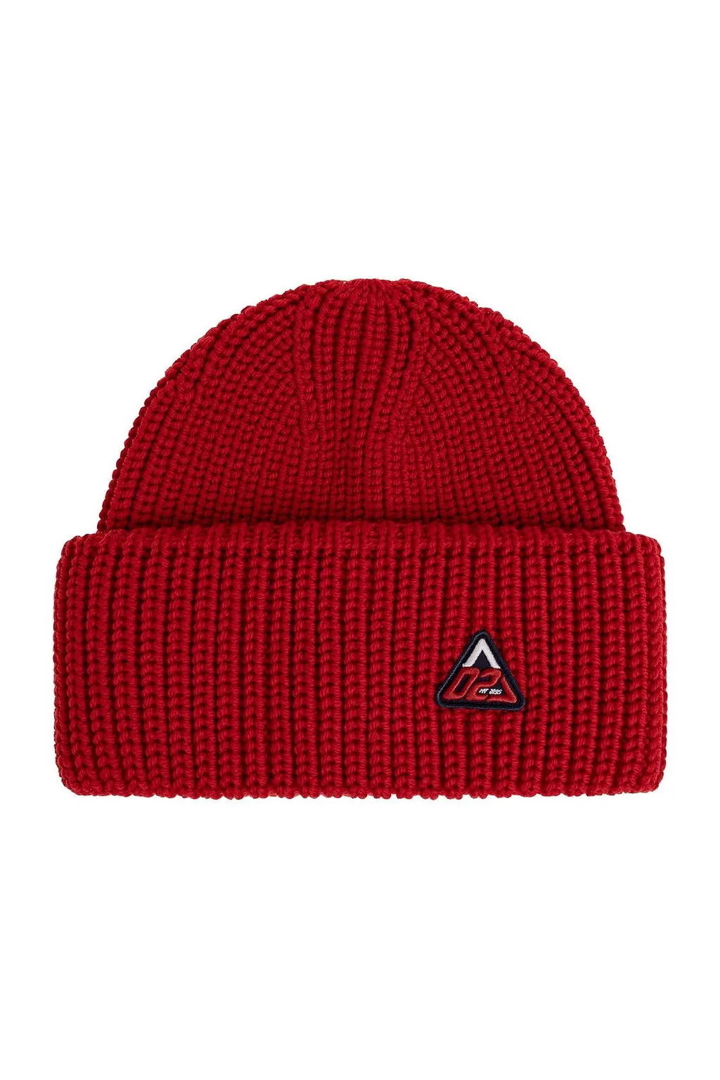 Dsquared2 Logo Patch Ribbed Beanie Hat