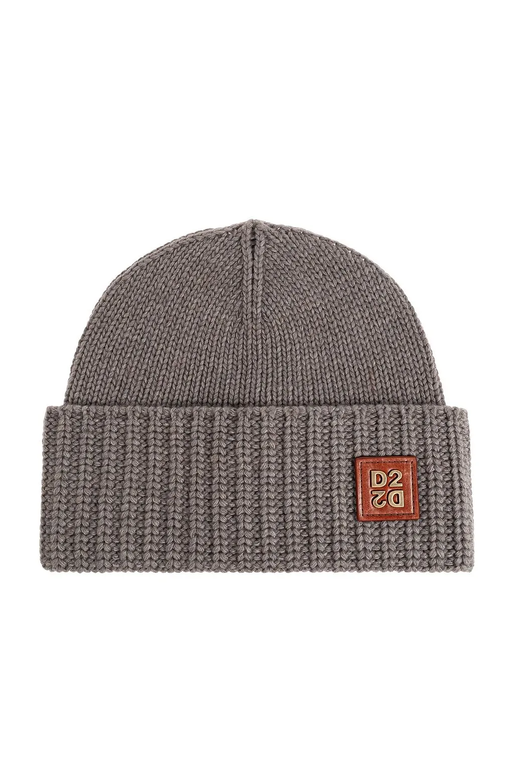 Dsquared2 Logo Patch Ribbed-Knit Beanie