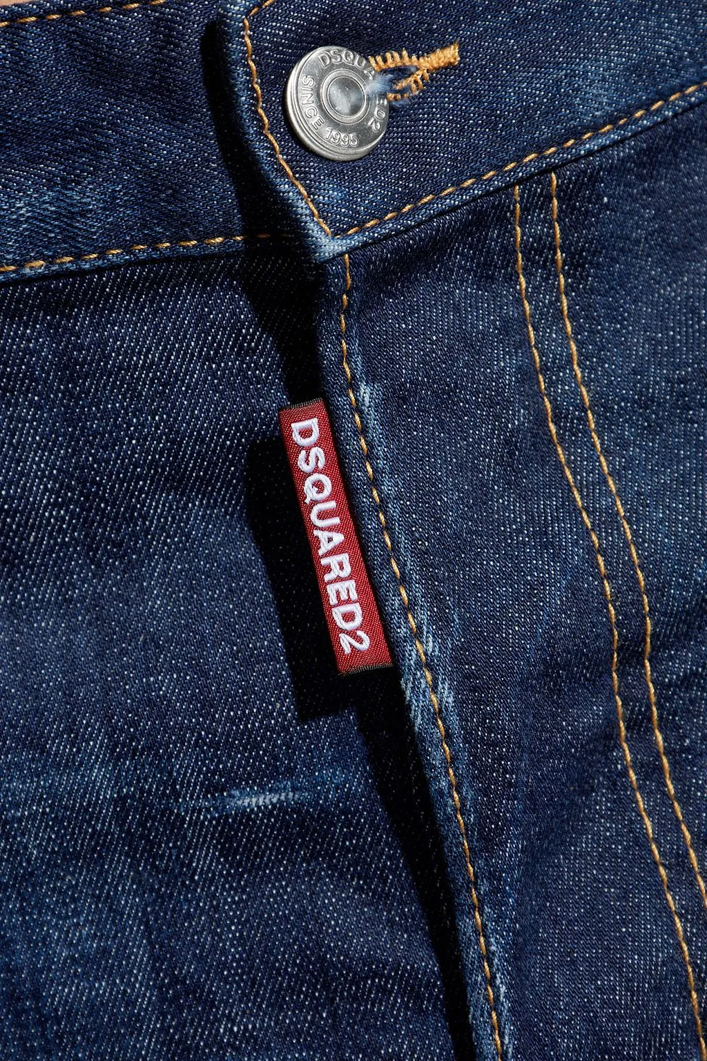 Dsquared2 Logo Patch Straight-Leg Jeans