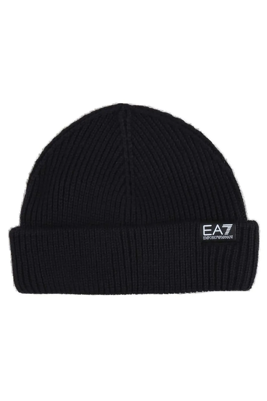 Ea7 Emporio Armani Kids Logo Patch Beanie