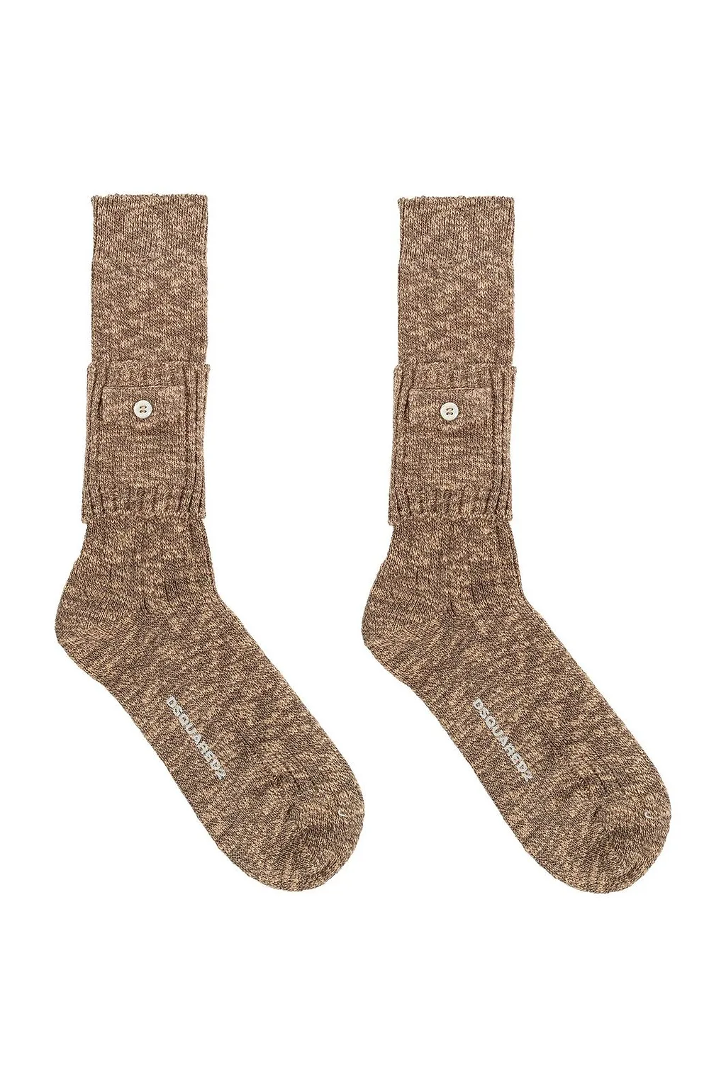 Dsquared2 Ribbed Button-Detailed Socks